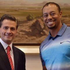 Tiger continuó promoviendo la Bridgestone America’s Golf Cup