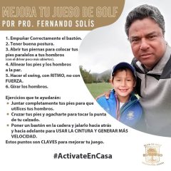 Mejora tu juego con el Pro. Fernando Solís