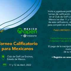 Convocatoria Torneo de Calificación al Mexico Open at Vidanta en el Club de Golf Los Encinos