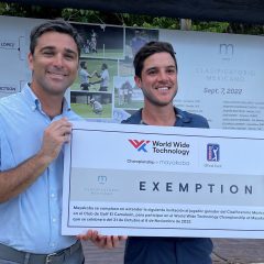 Sebastián Vázquez jugará el WWT Championship at Mayakoba del PGA Tour