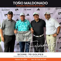 Antonio Maldonado triunfa en la segunda fecha del Ranking Profesional de Golf