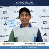 Quinta victoria en la temporada del Ranking Profesional de Golf para Mario Luján