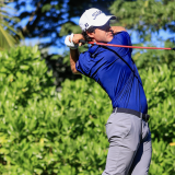 Sebastián Vázquez, primer líder de El Jaguar Open de la Gira Mexicana que se juega en Mérida