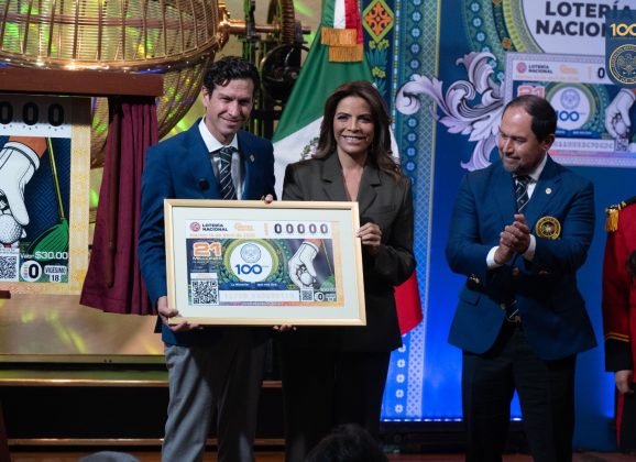 Lanzan billete de lotería por los 100 años de la Federación Mexicana de Golf