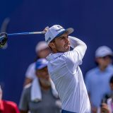 Ortiz en la pelea en inicio del VidantaWorld Mexico Open