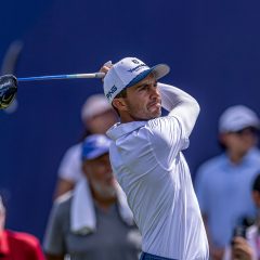 Ortiz en la pelea en inicio del VidantaWorld Mexico Open